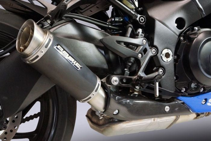 Bodis (ボディス) GPC-RSII スリップオンマフラー （カーボンカバー付）ステンレスブラック for GSX-S1000/F (2017-) | SGSXS1000-006