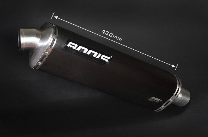 Bodis（ボディス）Three-Tec スリップオンマフラー 4in2  EC approved ステンレスブラック for Hayabusa (08-) | SHAY-006