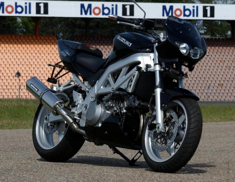 Bodis（ボディス）Oval 1MK ボルトオンマフラー (キャタライザーあり)  EC approved ステンレス for SV1000/S (03-) | SSV1000-001
