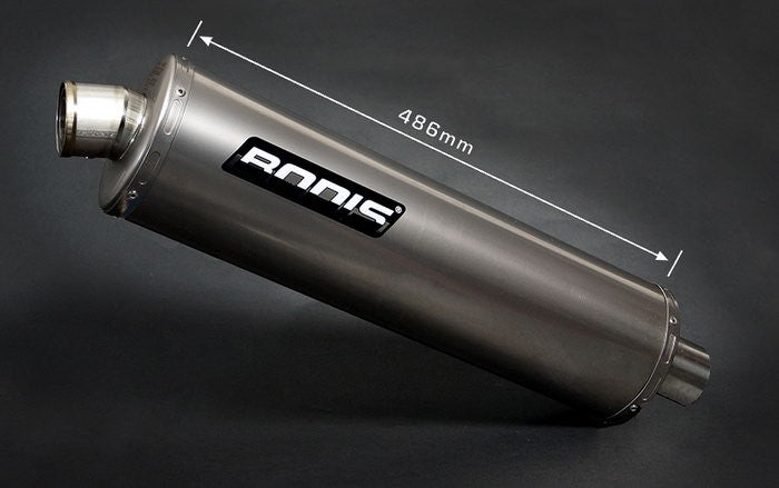 Bodis（ボディス）Oval 1MK ボルトオンマフラー (キャタライザーあり)  EC approved チタニウム for SV1000/S (03-) | SSV1000-002