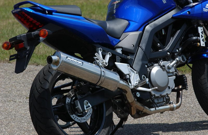 Bodis（ボディス）スリップオンマフラー ステンレス Oval 1OK G ヨーロッパ公道走行認可 for SV650 /Gladius(99-02) | SSV650-003