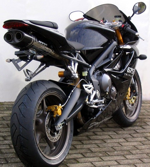 Bodis（ボディス）スリップオンマフラー ステンレスOval Q1 ヨーロッパ公道走行認可 for Daytona 675(2006-) | TDAY-001