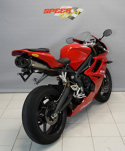 Bodis（ボディス）Oval Q1-S スリップオンマフラー  EC approved フル チタニウム for Daytona 675 (06-12) | TDAY-008