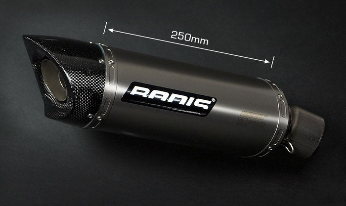 Bodis（ボディス）Oval Q1-S スリップオンマフラー  EC approved フル チタニウム for Daytona 675 (06-12) | TDAY-008