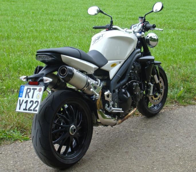 Bodis（ボディス）スリップオンマフラー 3-2 ステンレス グラウンド Oval-Tec EURO公道走行認可 for Speed Triple(05-10) | TSPT1050-001