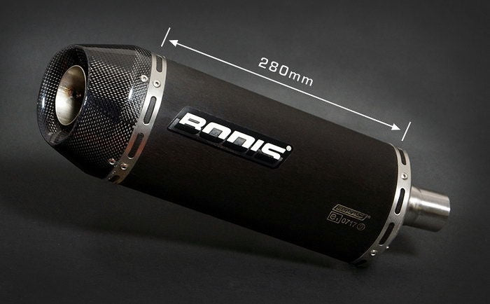 BODIS / ボディス Slip-On-set 3-2 OVAL-TEC  Stainless Steel Black  Catalyzer : Original  EU Homologated | TSTT675-002