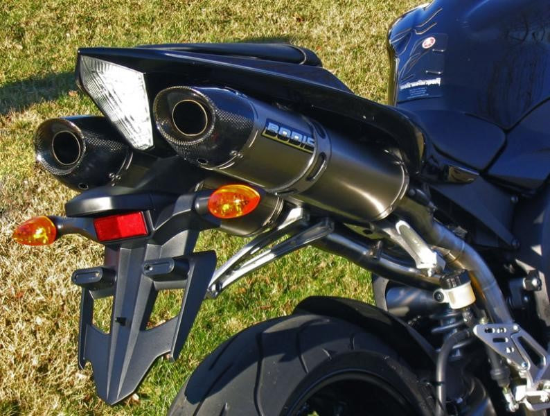 Bodis（ボディス）スリップオンマフラー セット ステンレス/フルチタン Oval Q2C ヨーロッパ公道走行認可 for YZF R1(07-08) | YR1-043