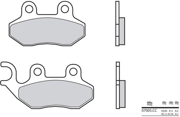BREMBO / ブレンボ ブレーキパッド 07005CC カーボンセラミック | 07005CC