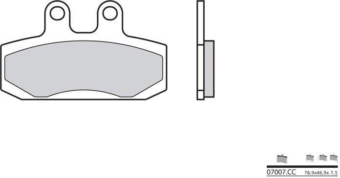 BREMBO / ブレンボ ブレーキパッド 07007CC カーボンセラミック | 07007CC