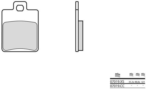 BREMBO / ブレンボ ブレーキパッド 07019CC カーボンセラミック | 07019CC