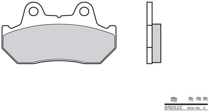BREMBO / ブレンボ ブレーキパッド 07025CC カーボンセラミック | 07025CC