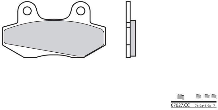 BREMBO / ブレンボ ブレーキパッド 07027CC カーボンセラミック | 07027CC