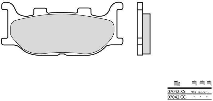 BREMBO / ブレンボ ブレーキパッド 07042CC カーボンセラミック | 07042CC