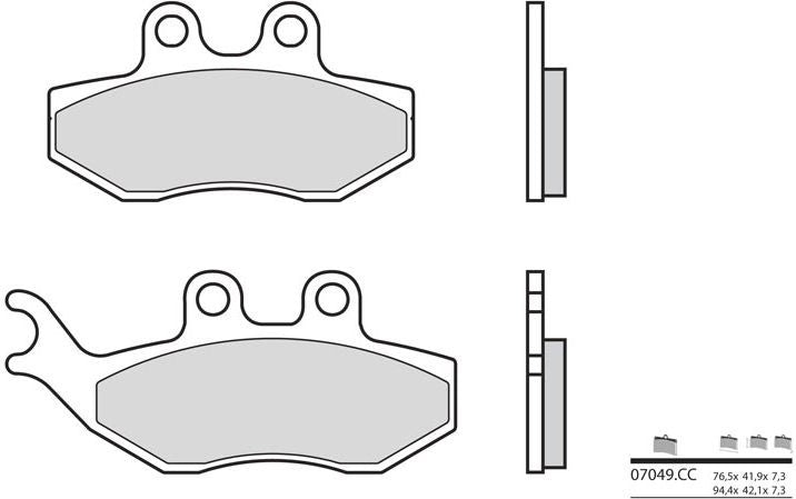 BREMBO / ブレンボ ブレーキパッド 07049CC カーボンセラミック | 07049CC