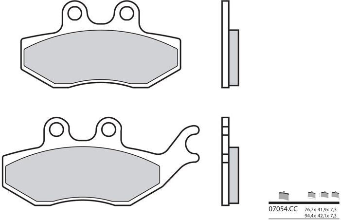 BREMBO / ブレンボ ブレーキパッド 07054CC カーボンセラミック | 07054CC