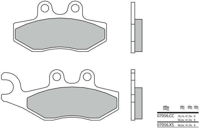 BREMBO / ブレンボ ブレーキパッド 07056XS カーボンセラミック オーガニック | 07056XS