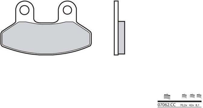 BREMBO / ブレンボ ブレーキパッド 07062CC カーボンセラミック | 07062CC