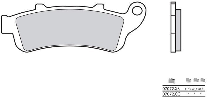 BREMBO / ブレンボ ブレーキパッド 07072XS カーボンセラミック オーガニック | 07072XS