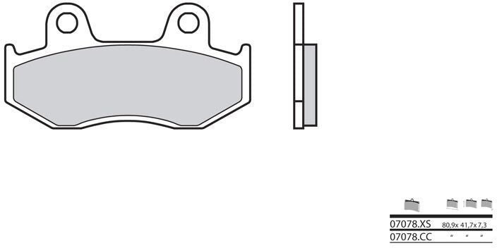 BREMBO / ブレンボ ブレーキパッド 07078XS カーボンセラミック オーガニック | 07078XS