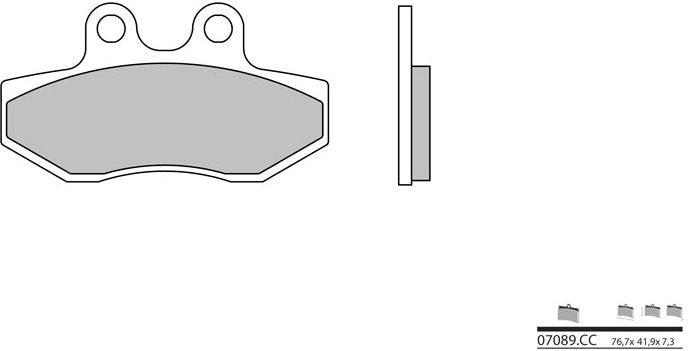 BREMBO / ブレンボ ブレーキパッド 07089CC カーボンセラミック | 07089CC