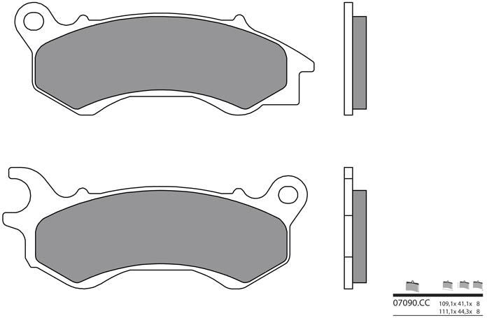 BREMBO / ブレンボ ブレーキパッド 07090CC カーボンセラミック | 07090CC