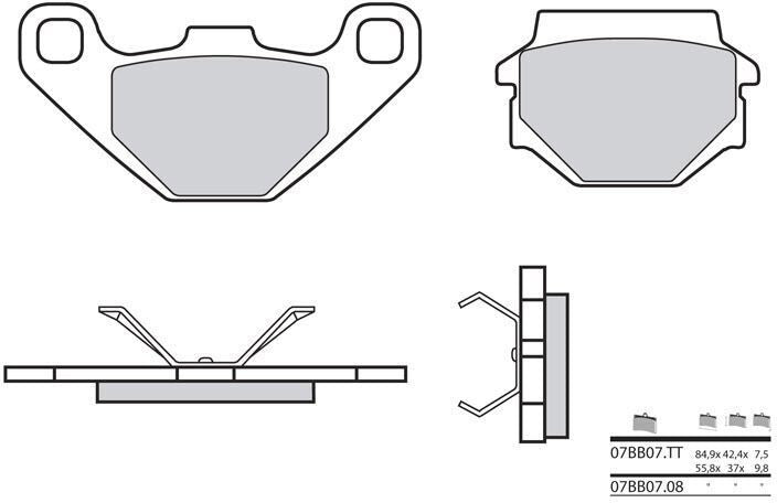 BREMBO / ブレンボ ブレーキパッド 07BB0708 オーガニック | 07BB0708
