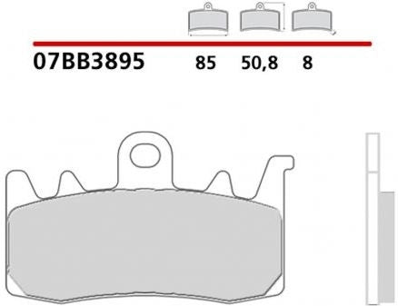 Brembo / ブレンボ FRONT BRAKE PADS SET MV AGUSTA STRADALE 800 2015 | 07BB3895