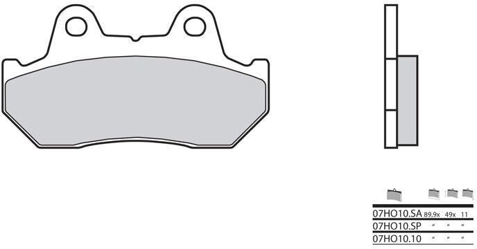 BREMBO / ブレンボ ブレーキパッド 07HO10SP シンタード・メタル | 07HO10SP