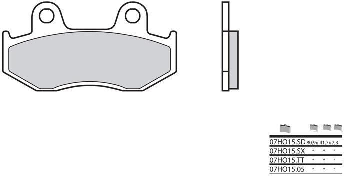 BREMBO / ブレンボ ブレーキパッド 07HO1505 オーガニック | 07HO1505