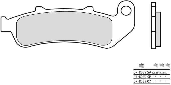 BREMBO / ブレンボ ブレーキパッド 07HO39SP シンタード・メタル | 07HO39SP