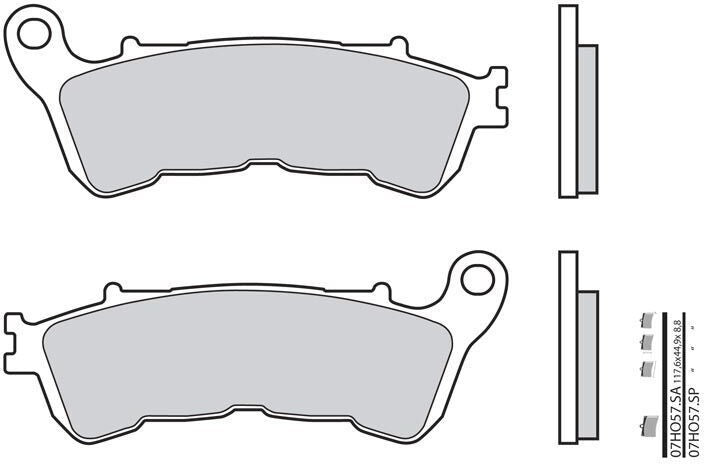 BREMBO / ブレンボ ブレーキパッド 07HO57SP シンタード・メタル | 07HO57SP