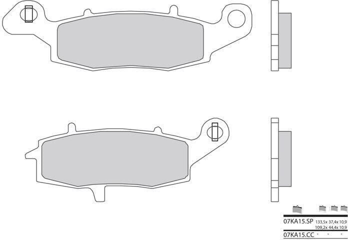 BREMBO / ブレンボ ブレーキパッド 07KA15CC カーボンセラミック | 07KA15CC