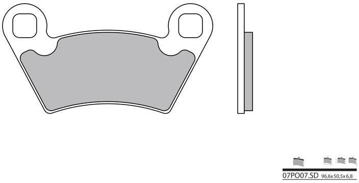 BREMBO / ブレンボ ブレーキパッド 07PO07SD シンタード・メタル | 07PO07SD