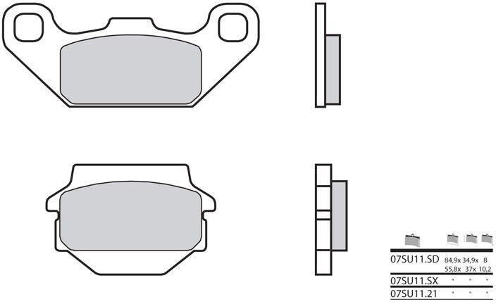 BREMBO / ブレンボ ブレーキパッド 07SU1121 オーガニック | 07SU1121