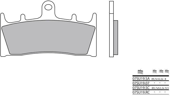 BREMBO / ブレンボ ブレーキパッド 07SU1907 オーガニック | 07SU1907