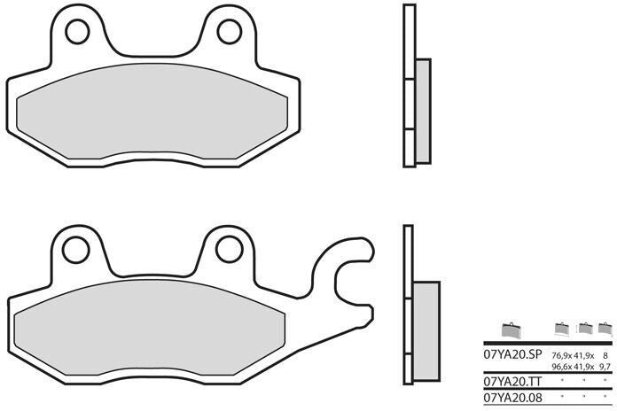 BREMBO / ブレンボ ブレーキパッド 07YA2008 純正コンパウンド | 07YA2008