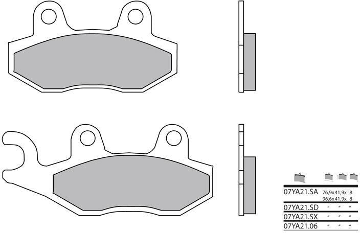 BREMBO / ブレンボ ブレーキパッド 07YA2106 純正コンパウンド | 07YA2106