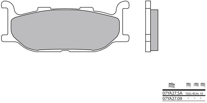 BREMBO / ブレンボ ブレーキパッド 07YA2709 オーガニック | 07YA2709