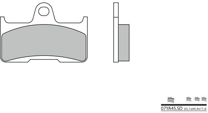 BREMBO / ブレンボ ブレーキパッド 07YA45SD シンタード・メタル | 07YA45SD