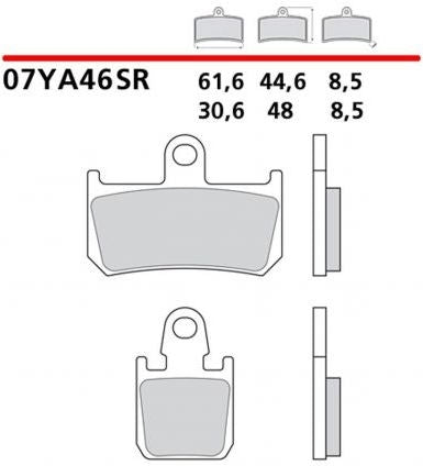 Brembo / ブレンボ FRONT BRAKE PADS SET YAMAHA YZF R1 1000 2007-2014 | 07YA46SR