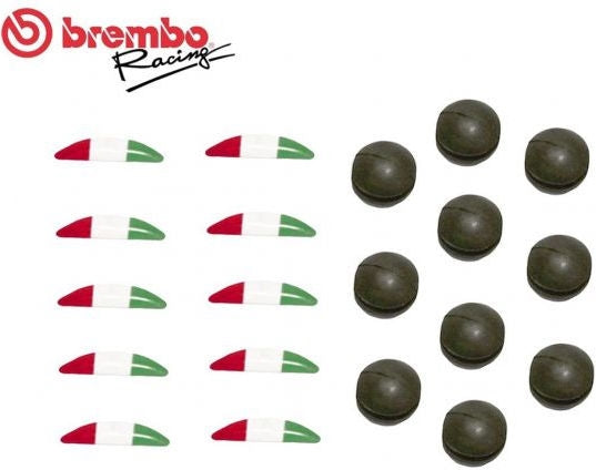 Brembo / ブレンボ RUBBER CAP + ITALIAN FLAG STICKERS FOR RCS BRAKE PUMP / CLUTCH | 110A26389 / 110.A263.89