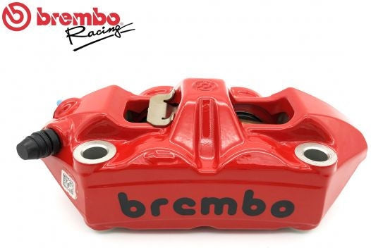 Brembo / ブレンボ RED LEFT RADIAL BRAKE CALIPER M4 MONOBLOCK 100MM BLACK LOGO | 120988598