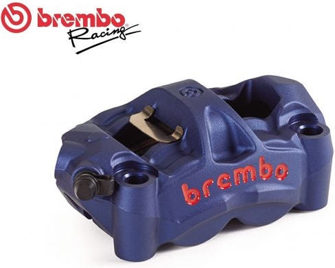 Brembo / ブレンボ BLU LEFT RADIAL BRAKE CALIPER M50 MONOBLOCK 100MM RED LOGO | 120A88579