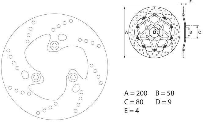 BREMBO / ブレンボ ORO (オーロ) ブレーキディスク ラウンドフィックス | 68B40721