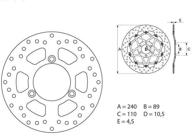 BREMBO / ブレンボ ORO (オーロ) ブレーキディスク ラウンドフィックス | 68B40770