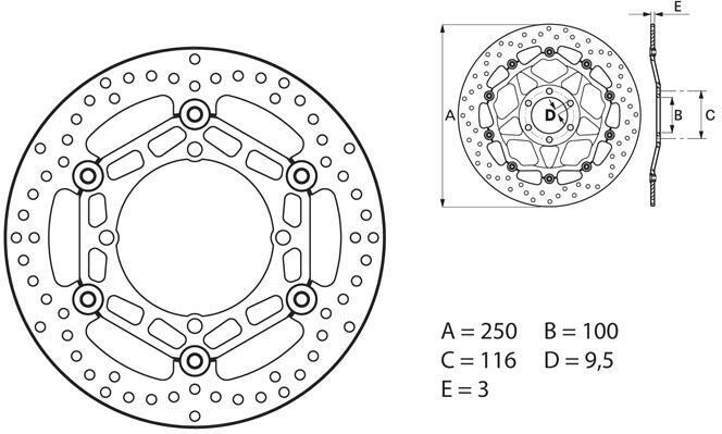 BREMBO / ブレンボ ORO (オーロ) ブレーキディスク ラウンドフローティング | 78B40810
