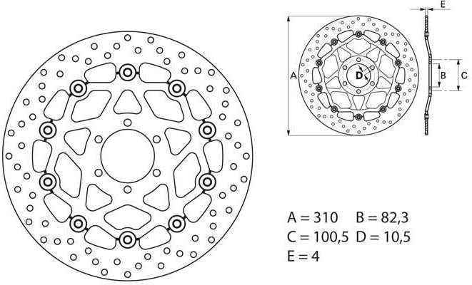BREMBO / ブレンボ ORO (オーロ) ブレーキディスク ラウンドフローティング | 78B40859