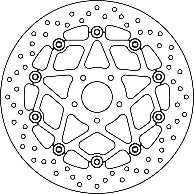 BREMBO / ブレンボ DISQUE AVANT BREMBO 78B408B0 690 DUKE R 16-17 SEMI FLOTTANT | 78B408B0
