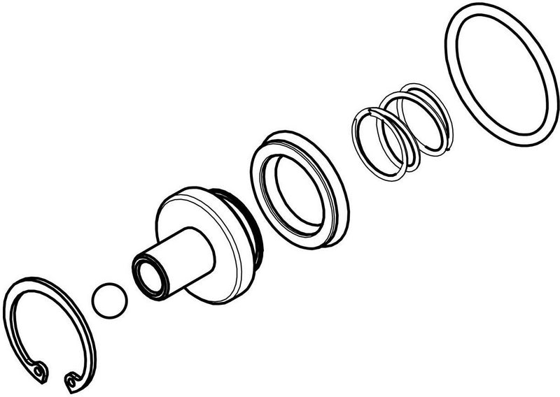 CNC Racing / シーエヌシーレーシング Clutch Slave Cylinder Ø 28.5 mm KTM DOT oil - Repair kit  Natural | AFK31N