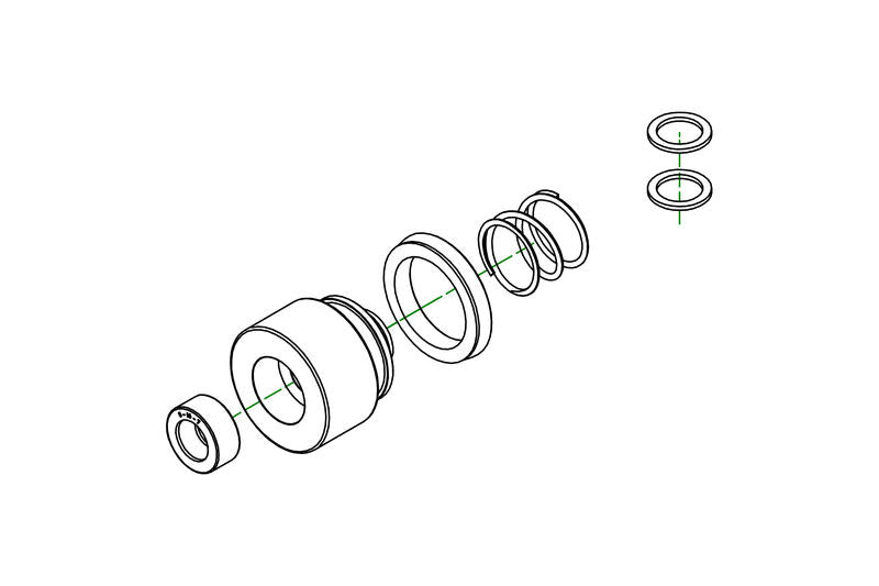 クラッチスレーブシリンダー Ø 30.5 mm  Natural